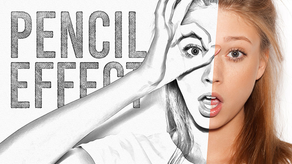 Video Tutorial Pencil Sketch Drawing Effect in Adobe