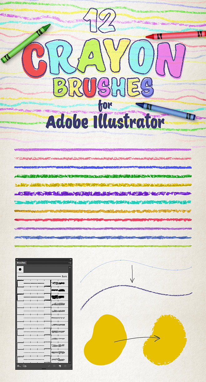 crayon brush illustrator free download