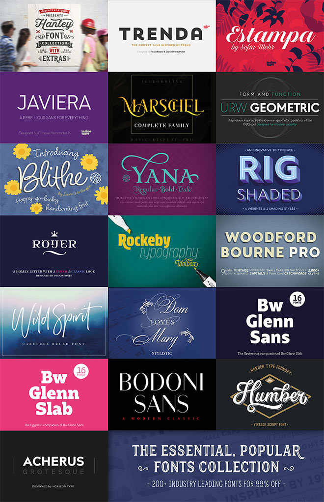 The Essential, Popular Fonts Collection