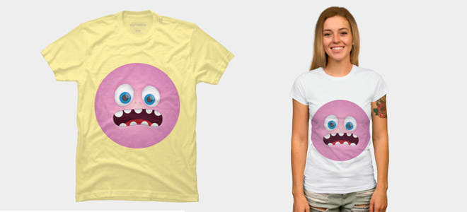 Monster face t-shirt