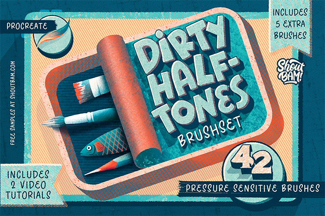 Dirty Halftones BrushSet