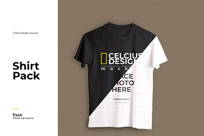 T-shirt mock up template free download
