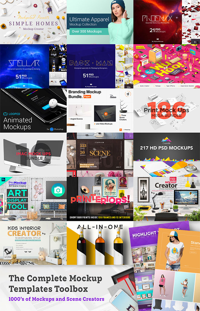 The Complete Mockup Templates Toolbox