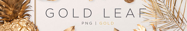 Gold Leaves Graphics Pack