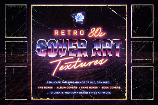 Retro 80s Cover Art Textures