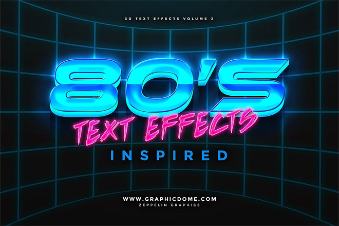 80s Text Effects