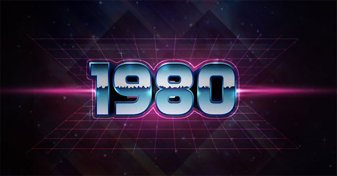 How to create 80s Text Effect in Adobe Photoshop