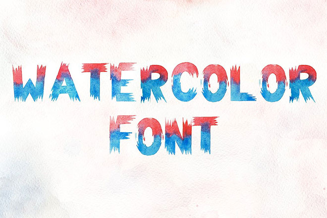 Watercolor font