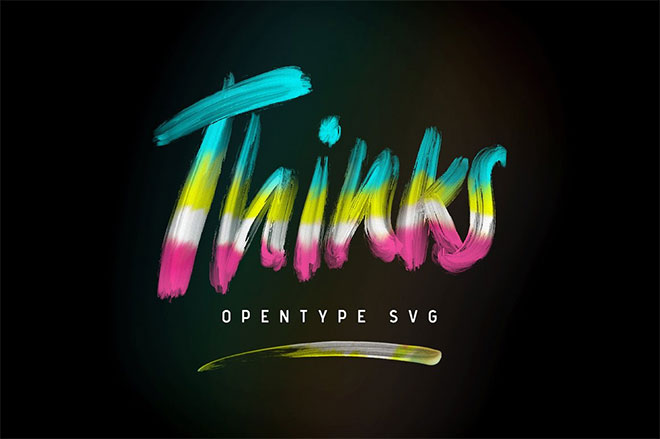 Thinks Opentype SVG