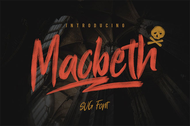 Macbeth - OpenType SVG Font