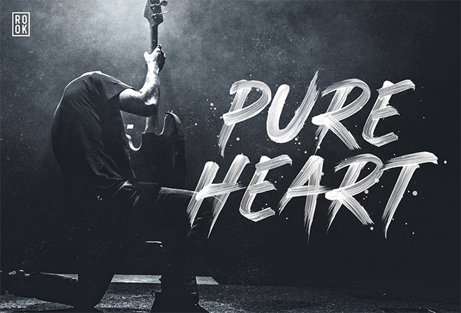 Pure Heart - OpenType SVG Brush Font