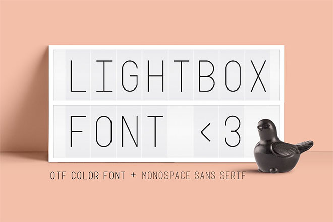 Lightbox Color Font