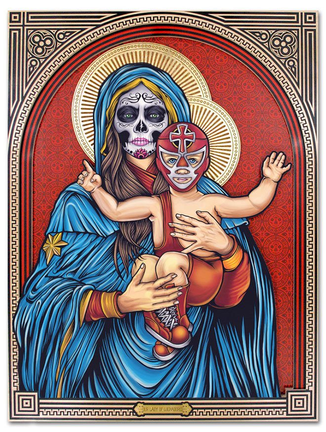 Our Lady of Luchadores by Palehorse