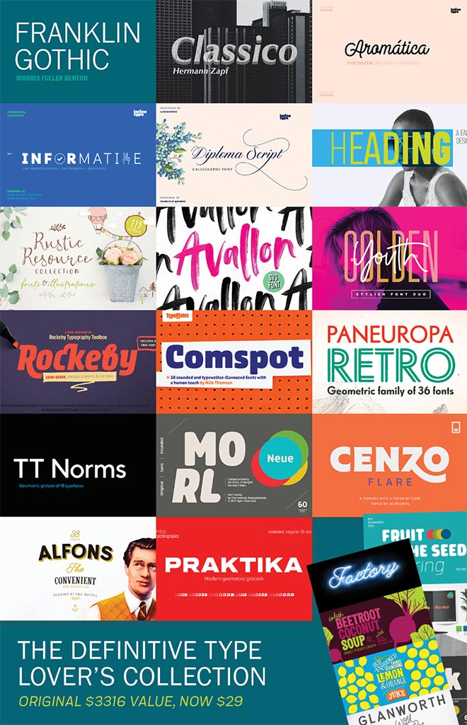 The Definitive Font Lover's Collection