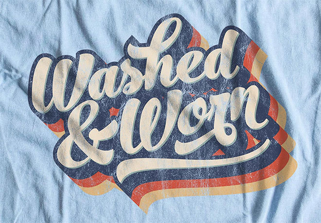 9 Free “Washed & Worn” Aged T-Shirt Effect Textures