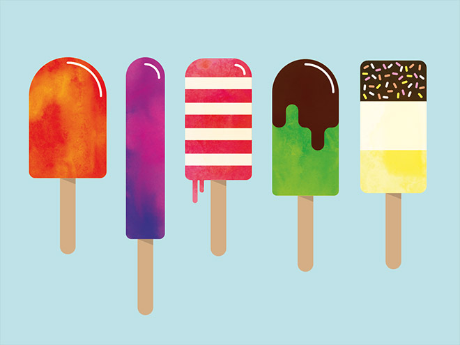 Vector Popsicle Illustrations