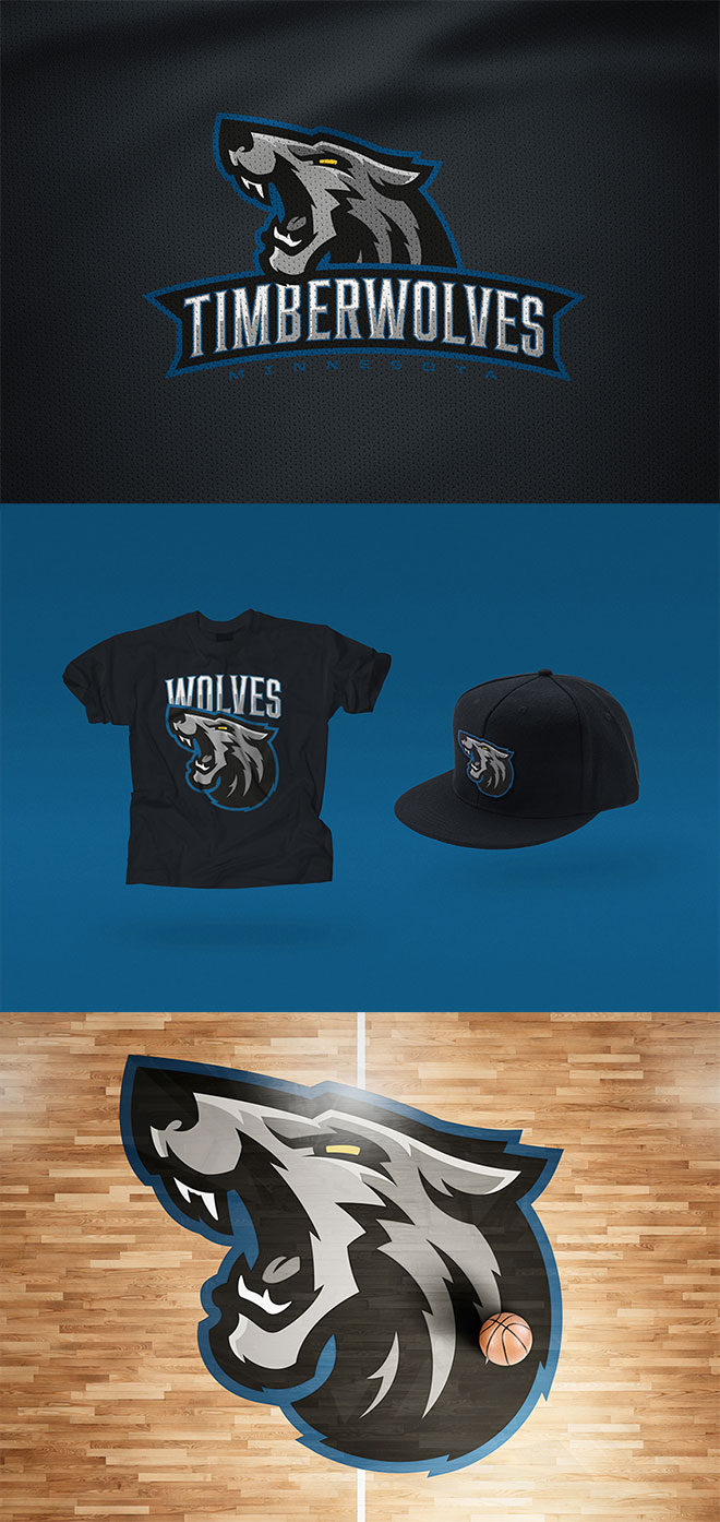 Minnesota Timberwolves Rebrand Concept by Miika Kumpulainen