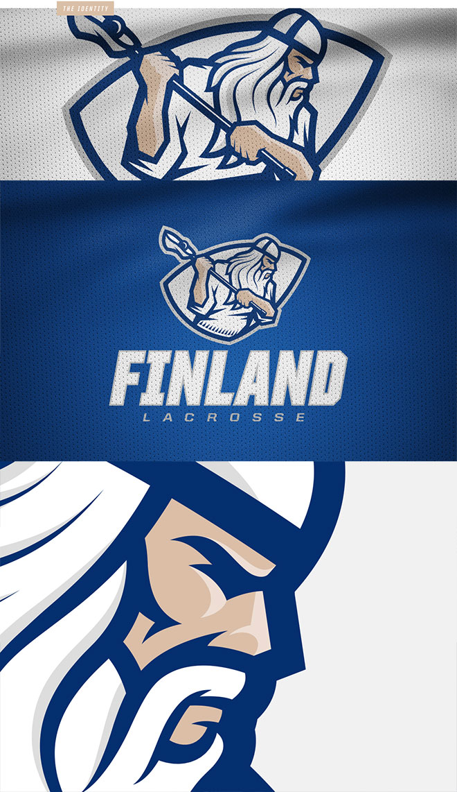 National Finnish Lacrosse Team Identity by Miika Kumpulainen