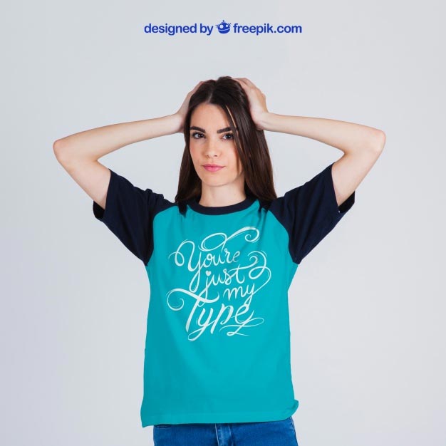 Download Mockup Camiseta Raglan Psd PSD Mockup Templates