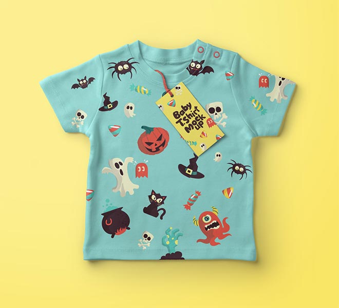 Baby T-shirt Psd Mockup