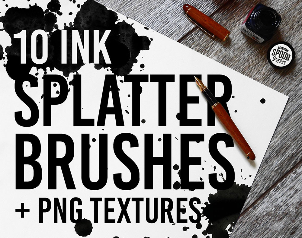 ink splatter photoshop brushes free download