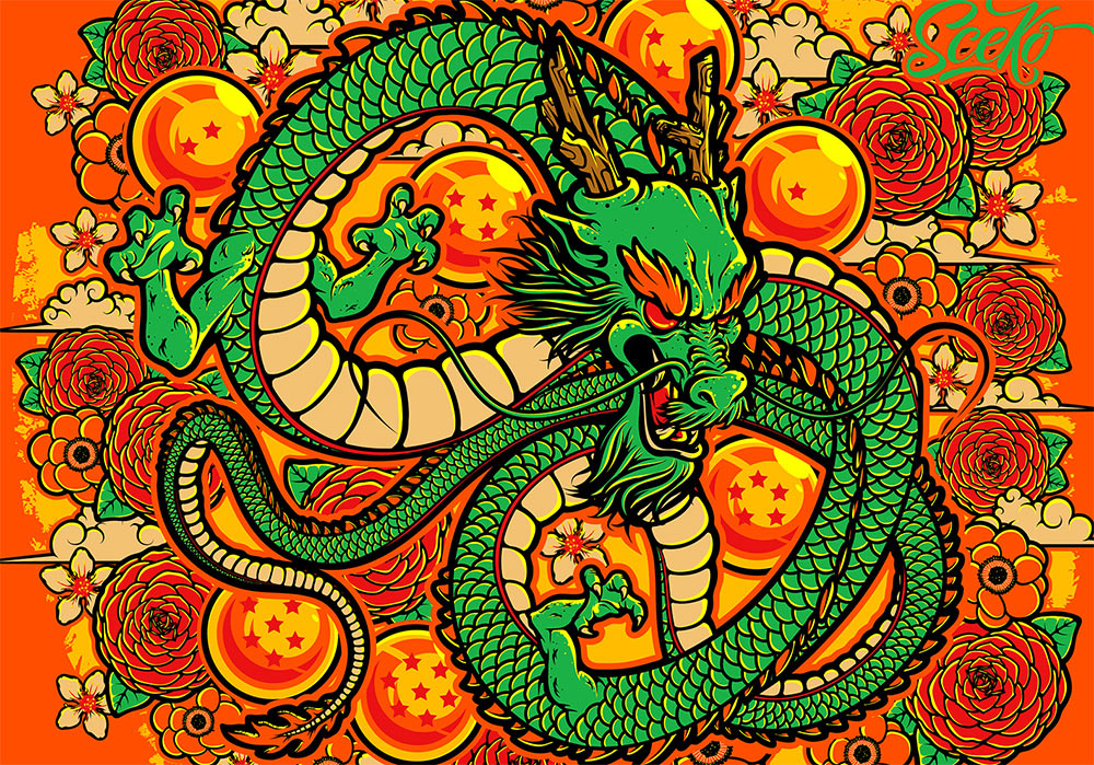 ancient chinese dragon painting