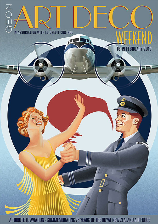 Art Deco Weekend Posters by Stephen Fuller