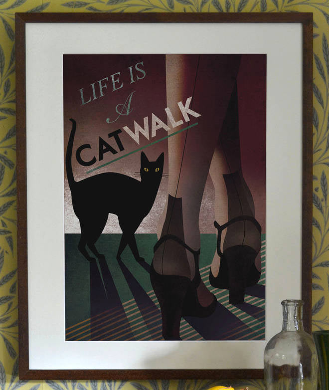 Life Is A Catwalk by Red Gate Arts