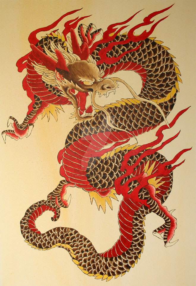 Chinese Dragon Painting