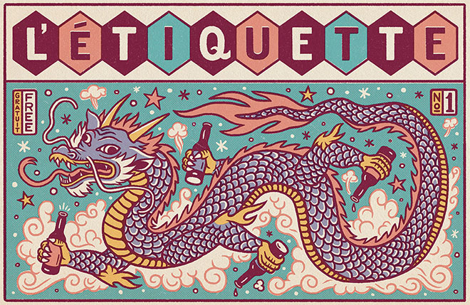 L'Etiquette Cover Illustration by Bene Rohlmann
