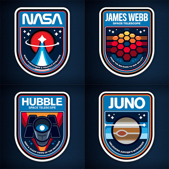 NASA Mission Patches by James White