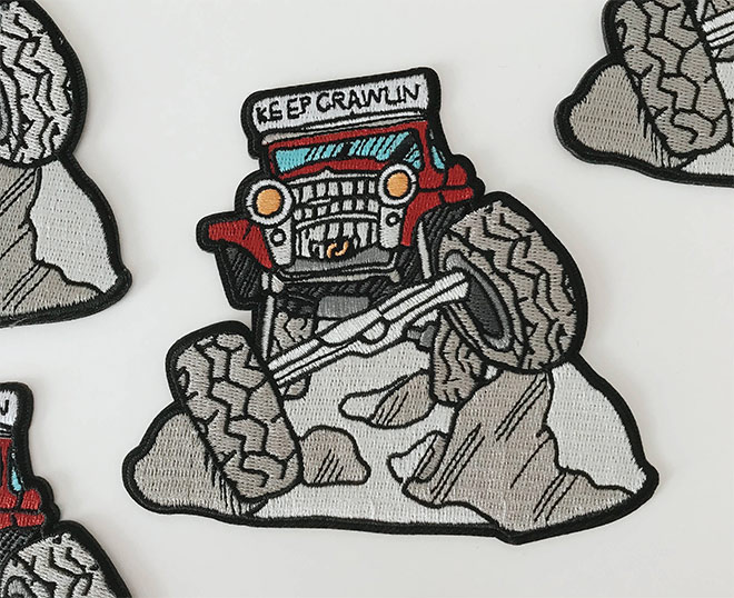 Keep Crawlin' Off Road Patch by Unexpected Type