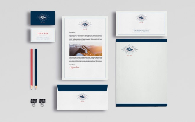 Business Stationery Mock Up