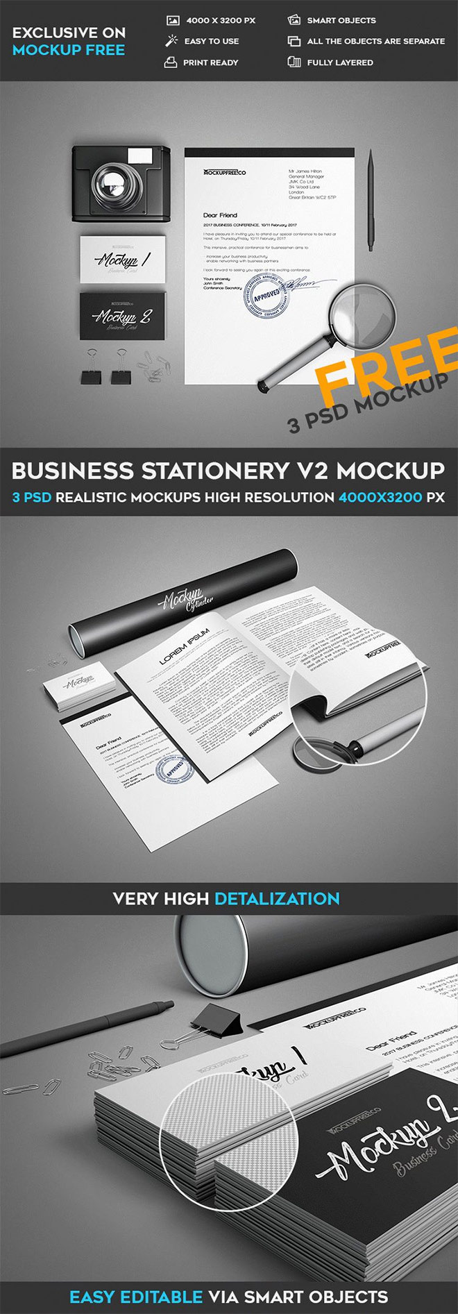 Download 40 Stationery Mockup Templates You Can Download For Free PSD Mockup Templates