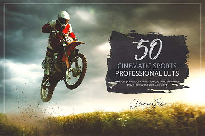 50 Cinematic Sports Presets and LUTs Pack