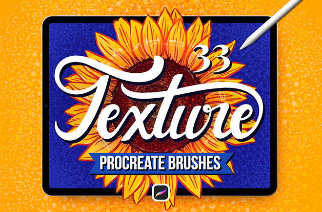 33 Textured Finish Procreate Brushes
