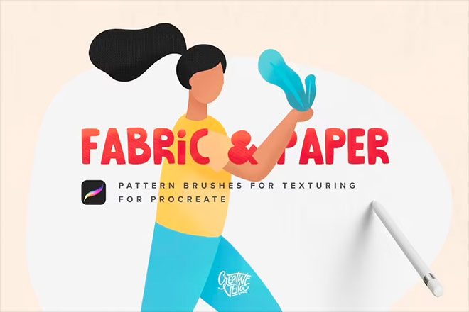 Fabric & Paper Procreate Brushes