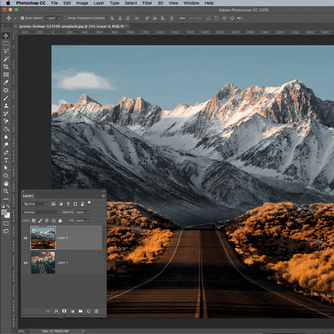 Photoshop Clear blending mode