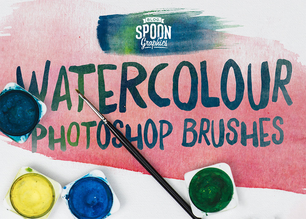 Watercolor Brushes for Photoshop & Illustrator - Design Cuts