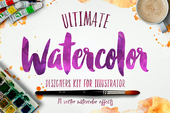 Watercolor KIT for Illustrator
