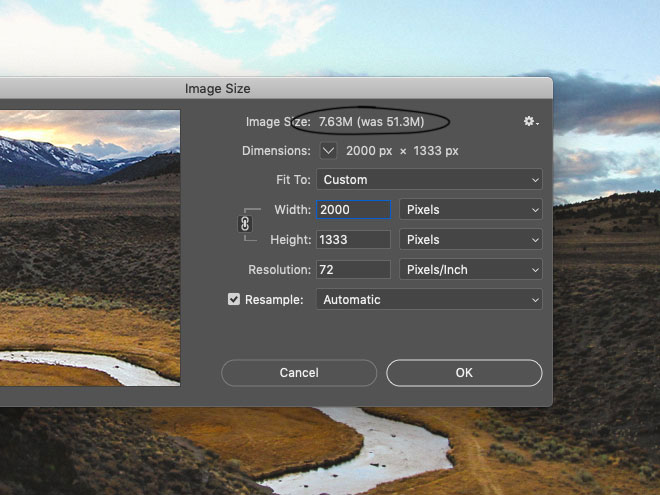 Photoshop Image Size