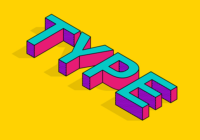 How to create an isometric text effect in Adobe Illustrator