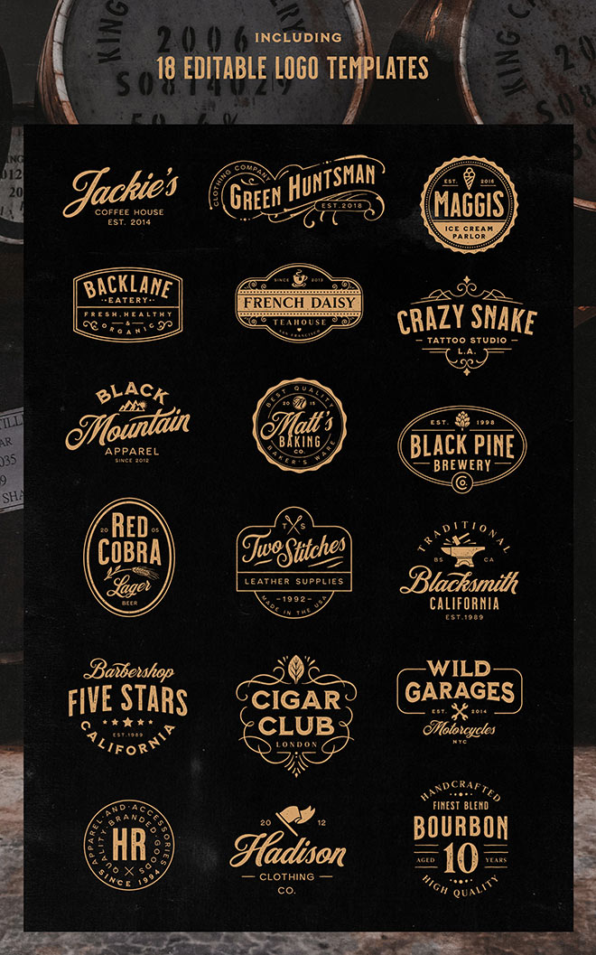 The Milkstore Collection Logo Templates