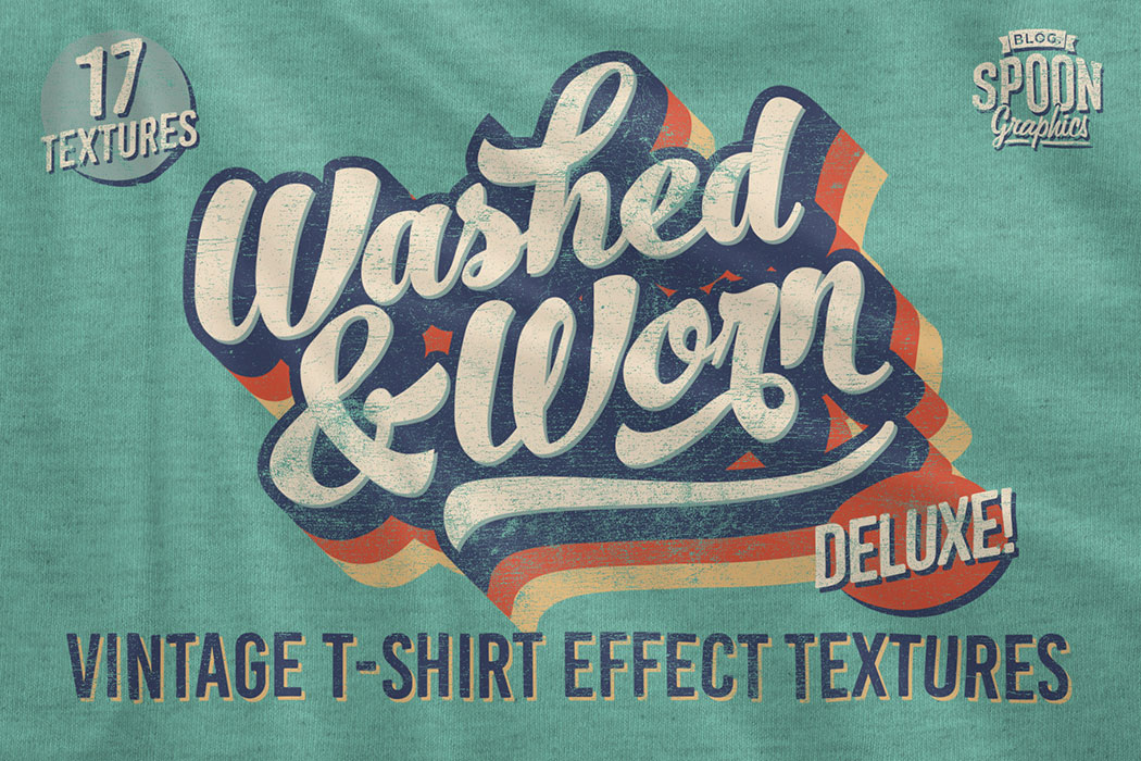 Washed & Worn Deluxe Vintage T-Shirt Textures Pack