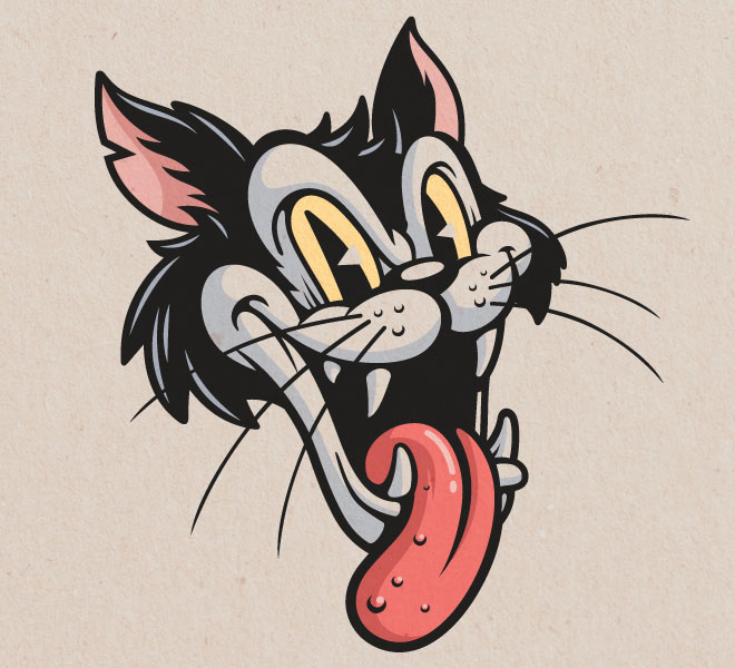 Showcase of Character Illustrations Inspired by 1930s Cartoons | Blog