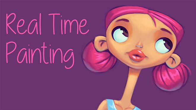 Real Time Painting Photoshop Tutorial by Katy Arrington