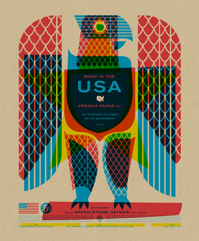 Eagle Posters by Charles S. Anderson Design Co.