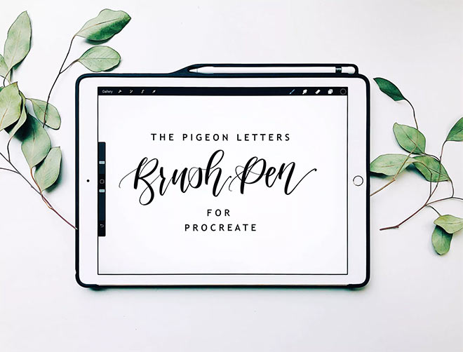 Free Procreate Brushes by The Pigeon Letters (FREE)