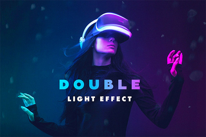 Double Light Photoshop Effect