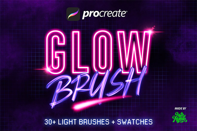 30+ Procreate Glow Brushes